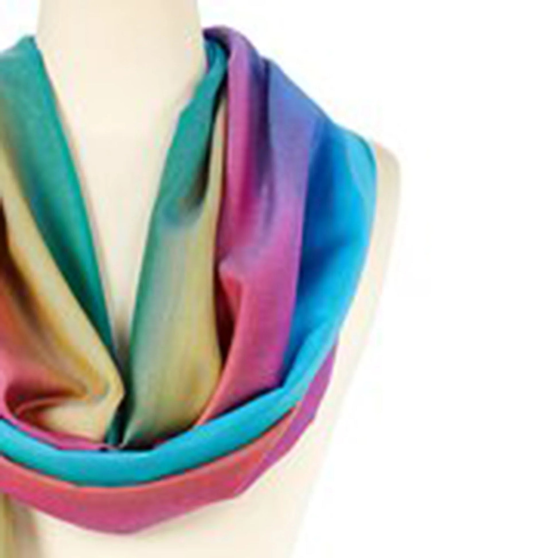 Dark Rainbow Solid Scarfs for Women Fashion Warm Neck Womens Winter Scarves Pashmina Silk Scarf Wrap with Fringes for Ladies by