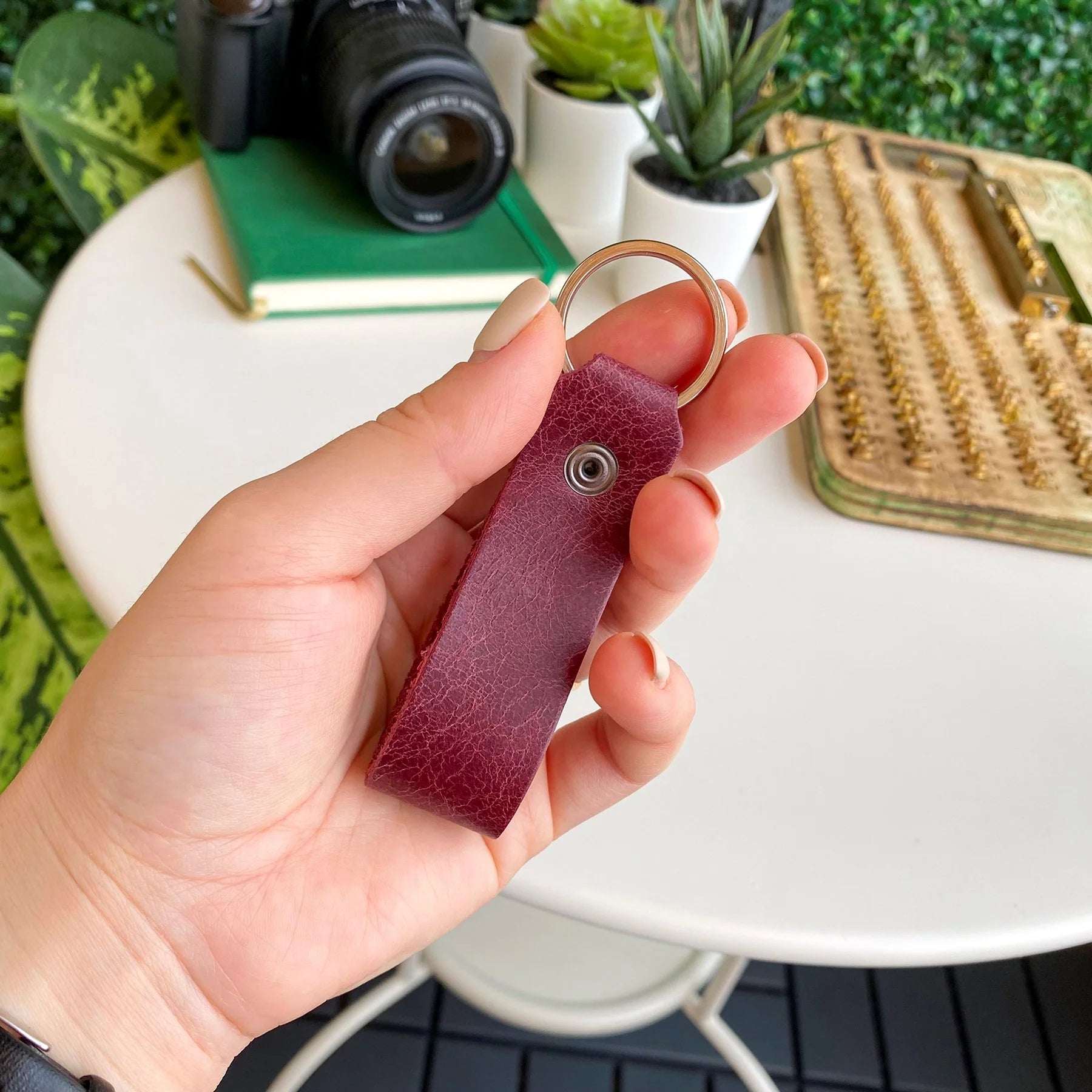 Artena - Genuine Leather Compact Keychain