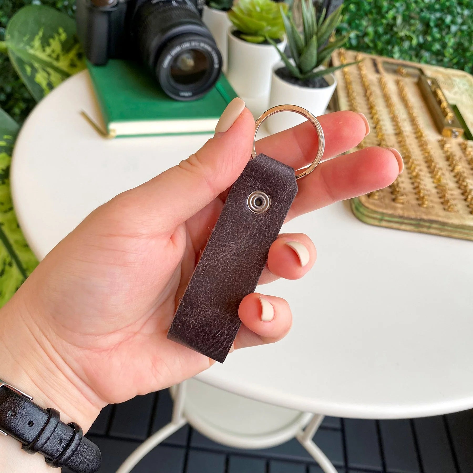 Artena - Genuine Leather Compact Keychain