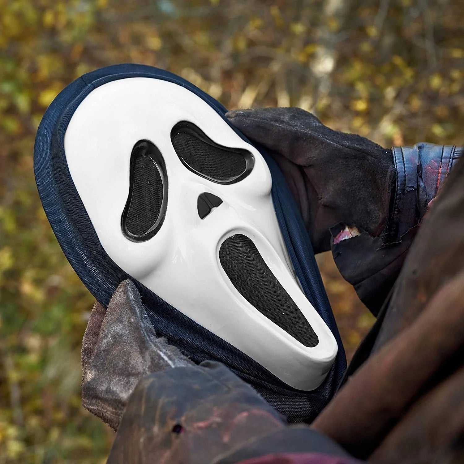 1Pc Scary Ghost Head Mask - Full Face Halloween Costume Gear