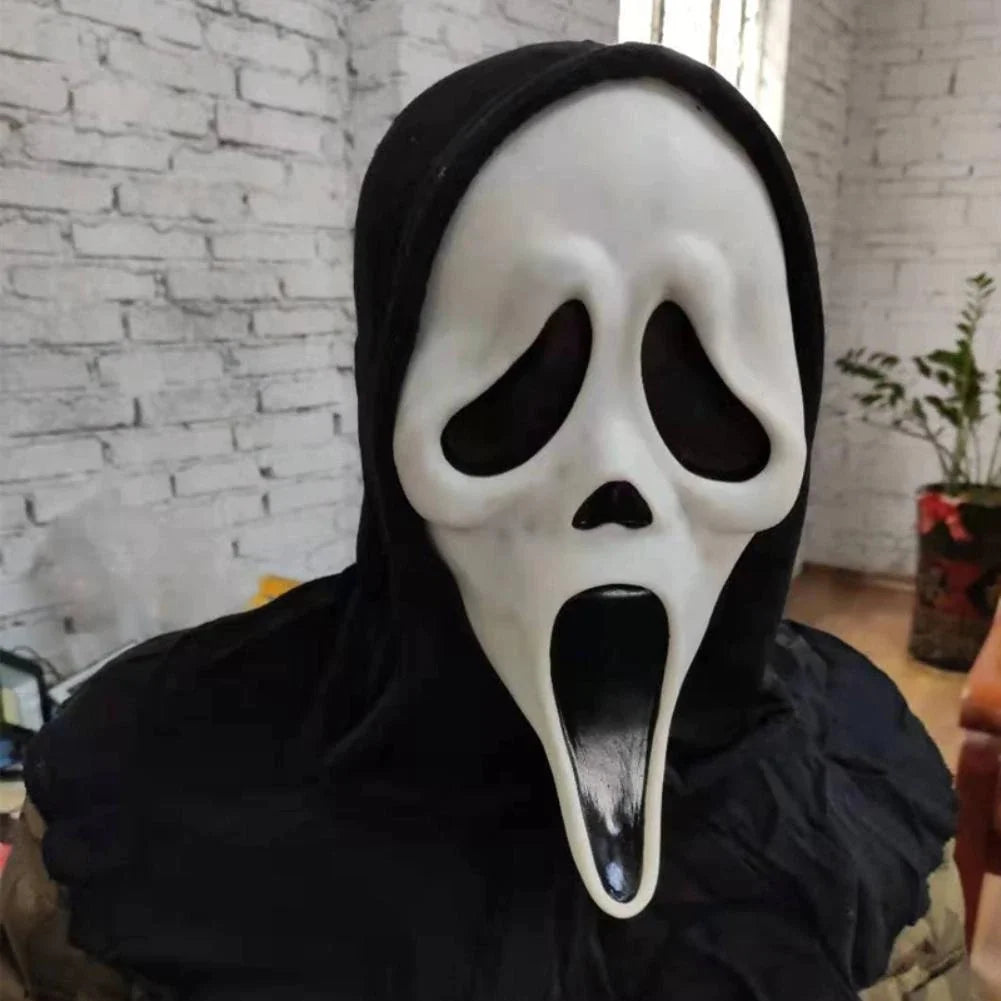 1Pc Scary Ghost Head Mask - Full Face Halloween Costume Gear