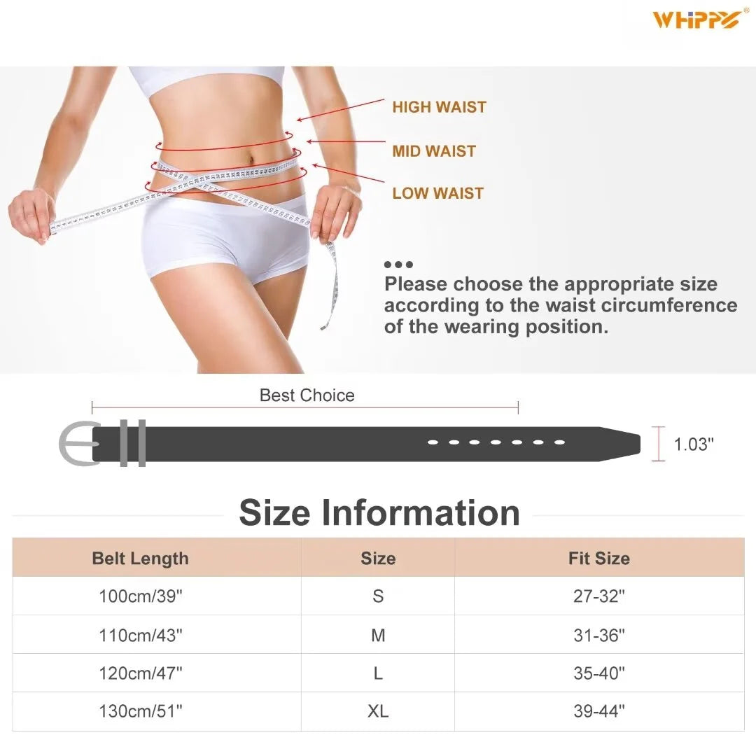 Women Leather Belts Ladies Dresses Belt for Jeans 3 Pack